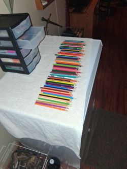 Marker's,  Pen's, Crayola's, Pencil's, Etc.. 