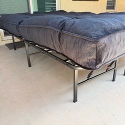 Sofa Bed Twin Mattress Black w/frame