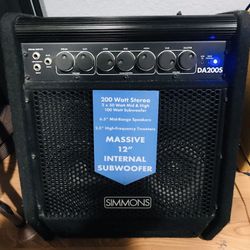 Simmons DA200S Amp /Monitor (with Casters)