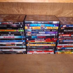 47 DVDS $30. All