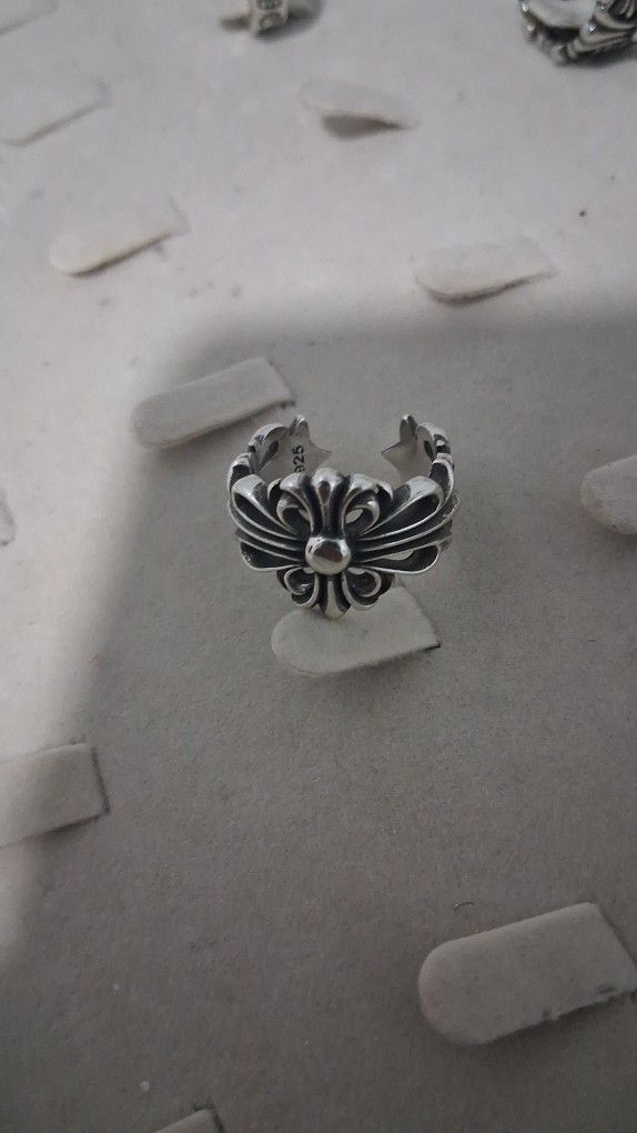 Chrome Hearts Double Floral Ring - Size 9