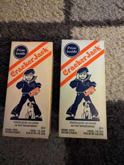 Two Vintage Cracker Jack Boxes