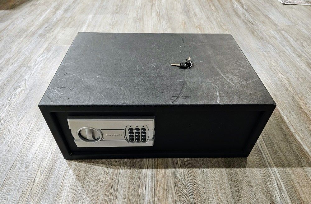 Stack-On PS-508 Extra Wide Strong Box Safe with Electronic Lock And Key