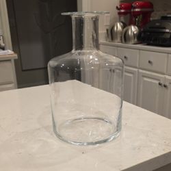 Clear Glass Bottle Vase - Modern Scandinavian Design