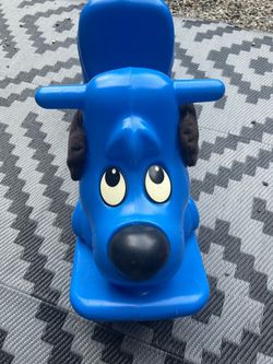Rocking Dog Blue play rocker toy