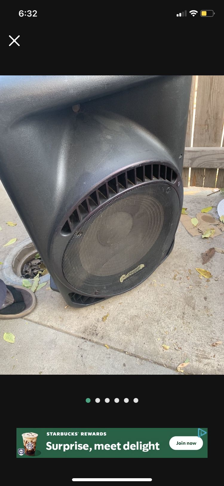 Concert 18in Speaker, built-in equalizer