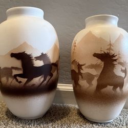 Wild Horse vases