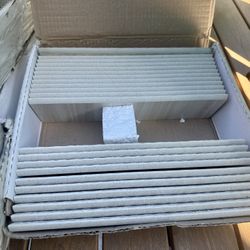 Ceramic Subway Tile Baseboard 12”x3” Almond