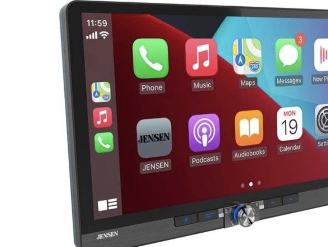 JensenCAR910W Stereo AppleCarPlay AndroidAuto Am Fm Receiver 