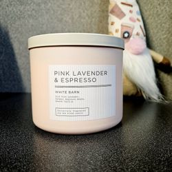 PINK LAVENDER & ESPRESSO Bath & Body Works Candle