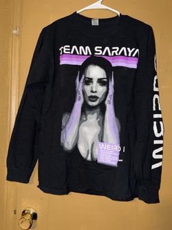 Gildan Ultra Cotton Team Saraya Paige Long Sleeve T Shirt Men’s Size Medium Used