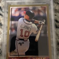 1998 Topps HOF Chipper Jones #305 PSA 9 Mint