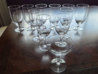 11-Piece Fostoria Clear Crystal Stemware Set