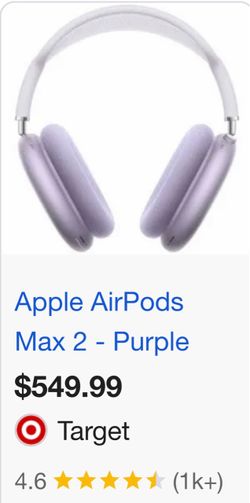 Apple air max head phone