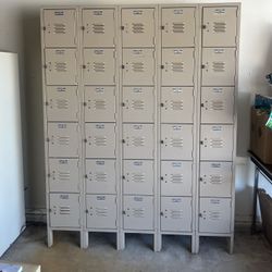Vintage Lyons Metal Lockers