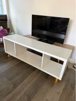 White TV console
