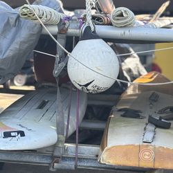 Catamaran And 2 Sail Boards