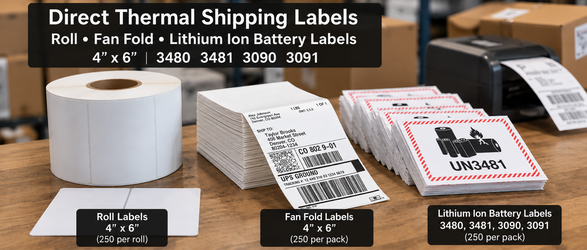 Shipping Labels & Lithium Battery Warning Labels – Available in Bulk!