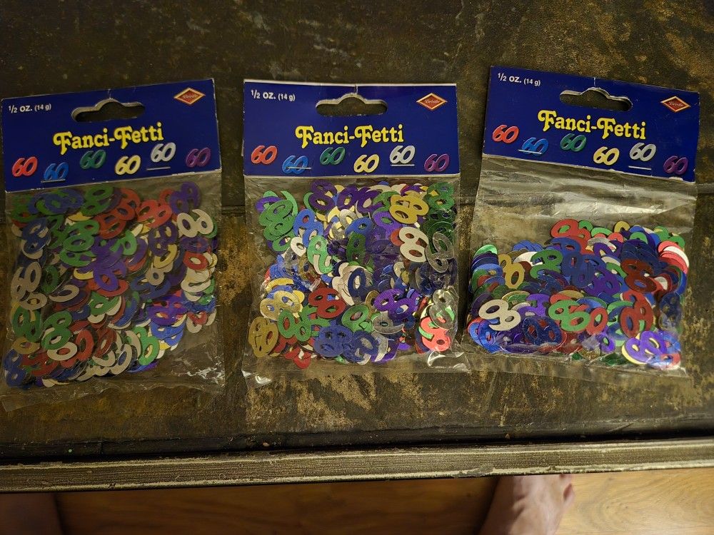 Fanci-fetti Number 60 Confetti
