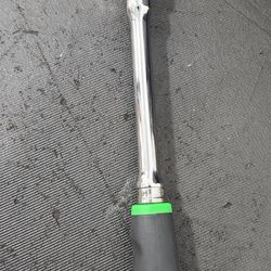 Snap On 3/8 Locking Flex Head Ratchet Soft Grip Green