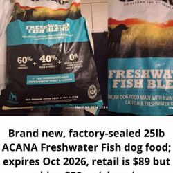 ACANA DOG FOOD 25 POUNDS 