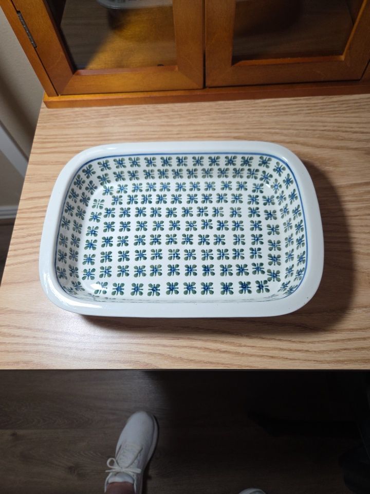 Vintage "Artistic Ceramics" Polish Pottery Baking Dish