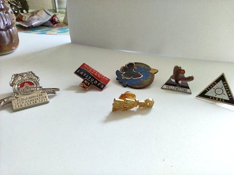 (6) Vintage Lapel Pins
