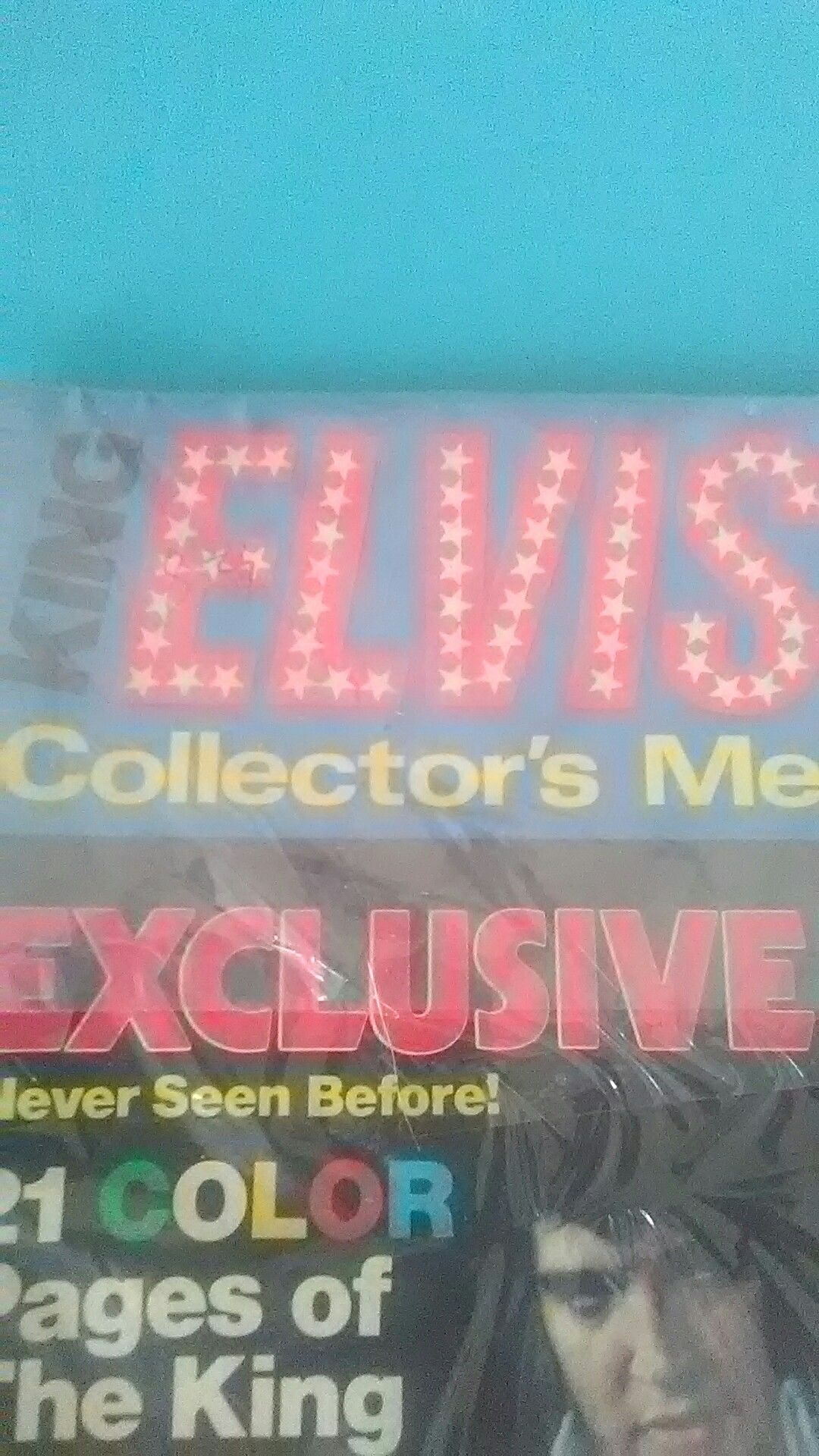 Elvis magazine with poster