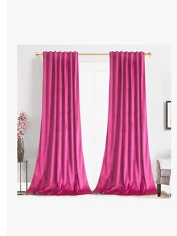Berry Velvet Curtains