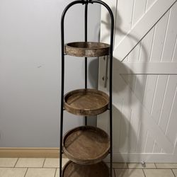 Millwood Pines 66" H × 18" 4-Tier Stand