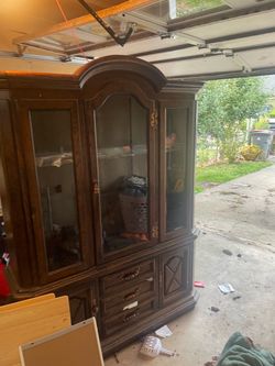 China hutch real wood