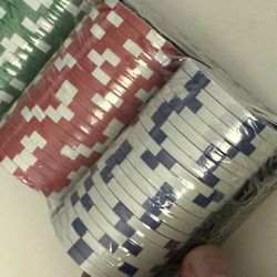 Poker Chip - Striped Dice Design- 11.5g - Casino/Poker