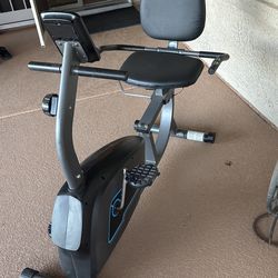 Recumbent stationary bicycle