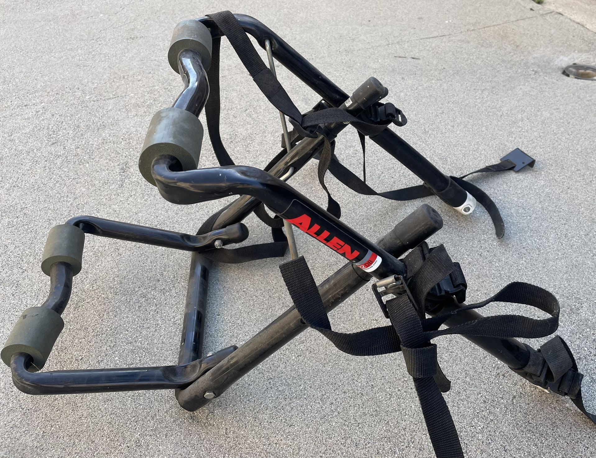 Allen Sports bike rack. For 2 bikes. Model 102DB 30.00.  Used