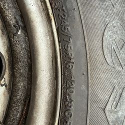 Sprinter 245/75R16 tires and wheels 60 dollars for all