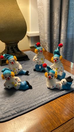 Vintage ACTION JAPAN ceramic clowns