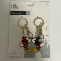 Disney Mickey & Minnie Keychain Set