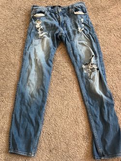 Hollister Distressed Light Wash Jeans