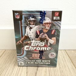 Topps Chrome NFL 2025 Hanger Box-In hand Factory Sealed New