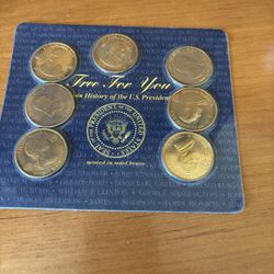 1997 Reader’s Digest Brass Coin History Of The U.S. Presidents 