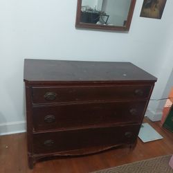 Antique Dresser And Chest Of Drawers $100 Each With Matching Mirror