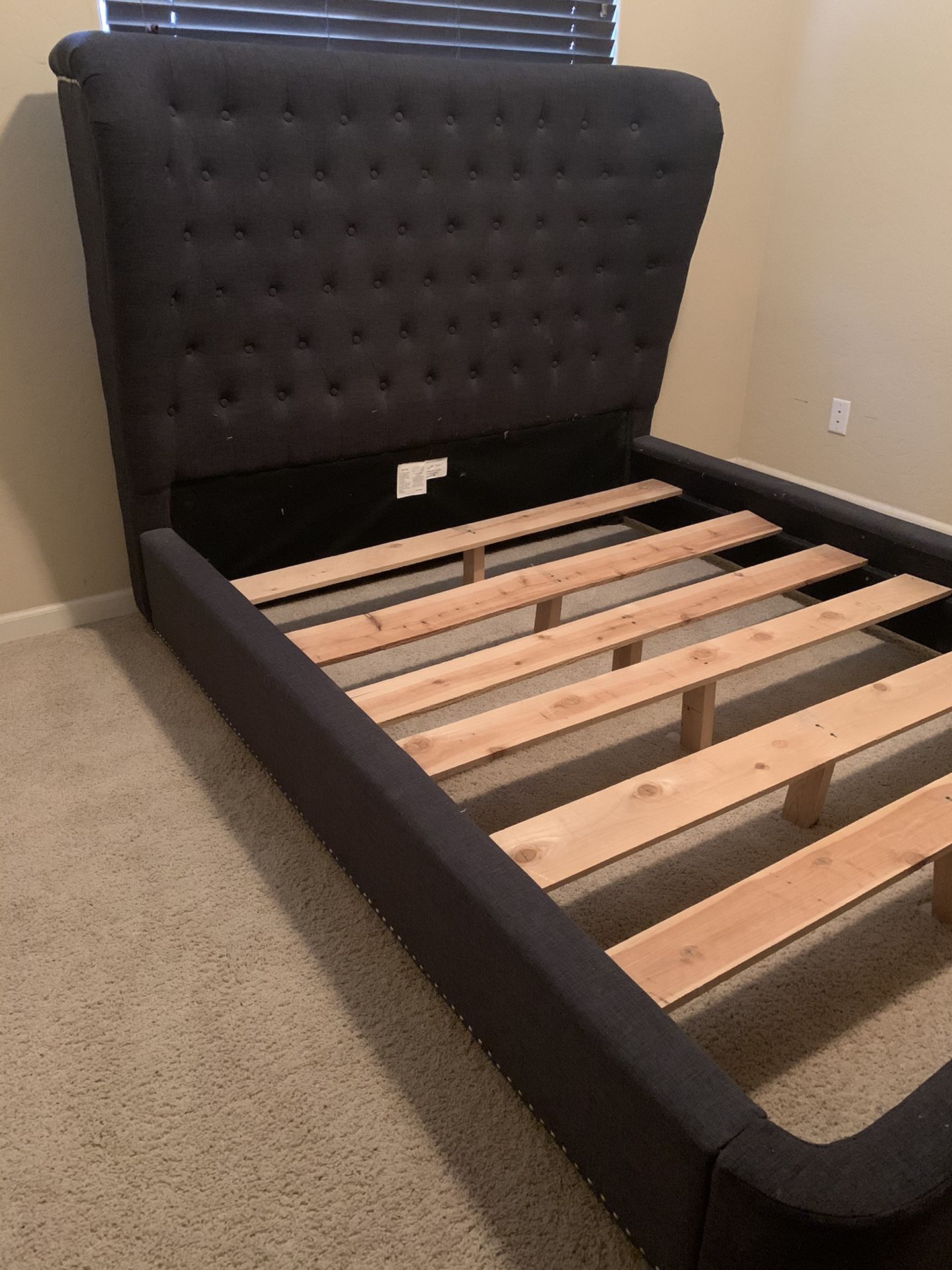 Queen Tuffed Bed Frame