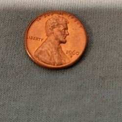 1960 D Penny In Almost Good Condition