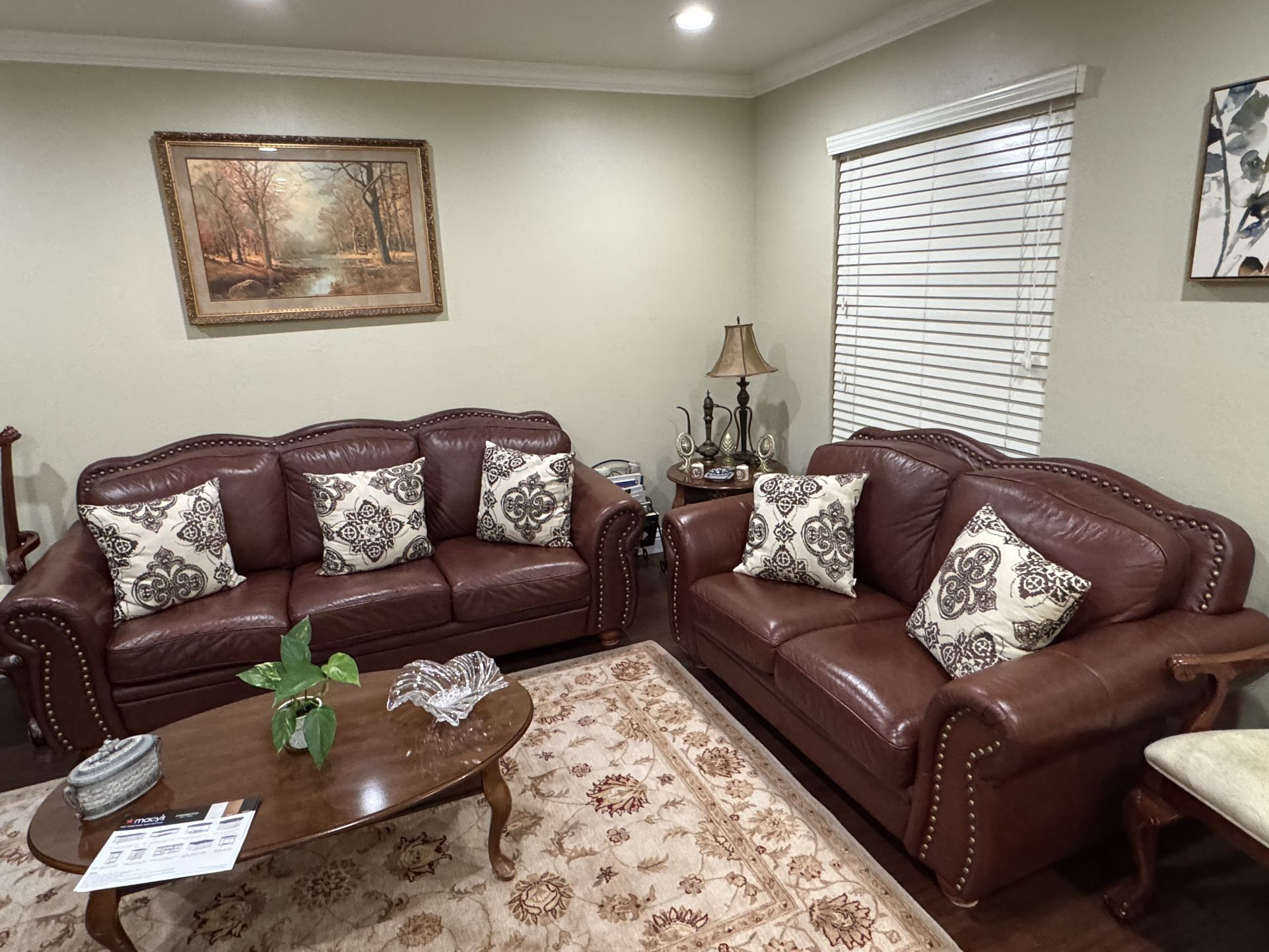Sofa Set Genuine Leather - Set of 3