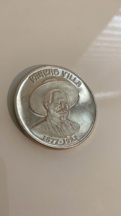 Pancho Villa Commemorative Coin 1(contact info removed) Dos Onzas Plata Pura