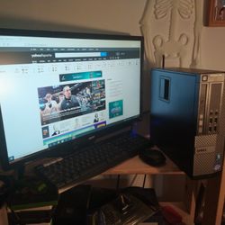 DellOptiplex Computer Setup / Complete. CPU , MONITOR ETC
