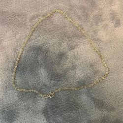 14k Solid Gold Chain Necklace Italy 3.16g 16 Inch Scratch Tested Pick-up Only