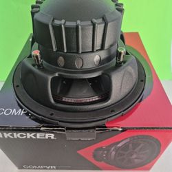 KICKER ( 1 ) 10 INCH DUAL 4 OHM VOICE COIL CAR SUBWOOFER 700 WATTS
