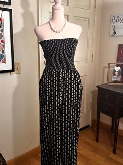 Strapless Boho jumpsuit