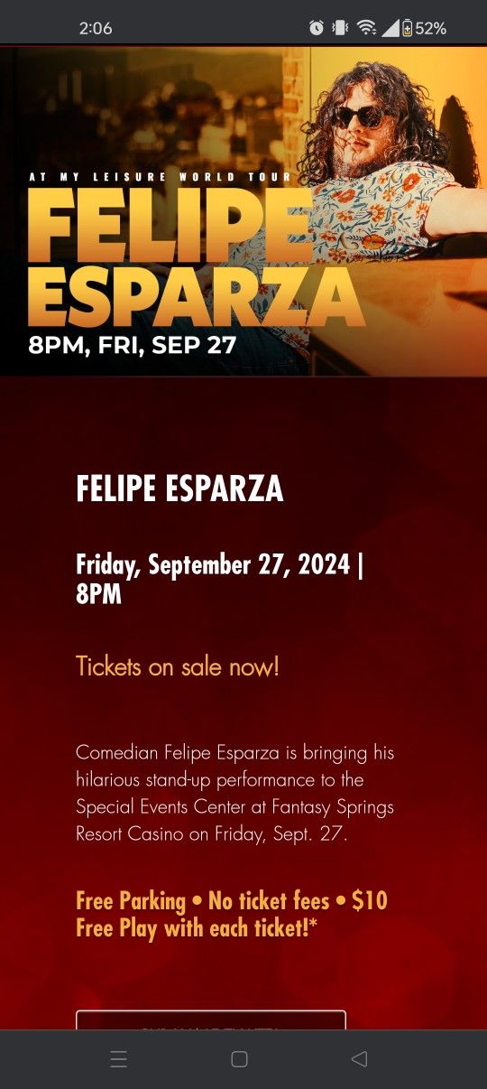 Comedian Felipe Esperanza